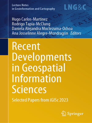 cover image of Recent Developments in Geospatial Information Sciences